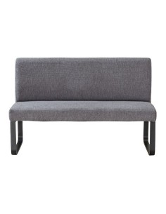 BANCO TAPIZADO CON RESPALDO SHARE TEJIDO GRIS 2