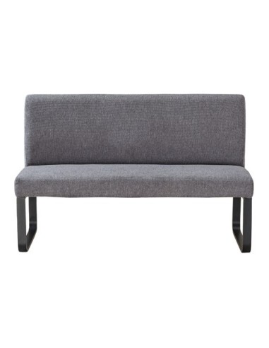 BANCO TAPIZADO CON RESPALDO SHARE TEJIDO GRIS