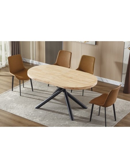 MESA COMEDOR EXTENSIBLE SENDA 160 - 200 -240 CM NORDISH / NEGRO