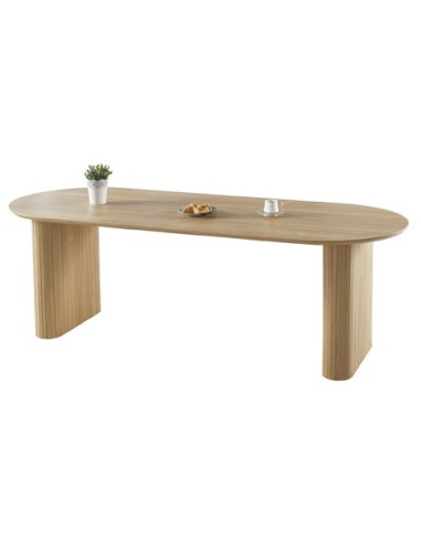MESA COMEDOR OVAL EXTENSIBLE 150 - 190 - 230 CM PIETRA OAK