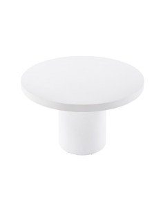 MESA REDONDA 120 CM MICROCEMENTO BLANCO 2