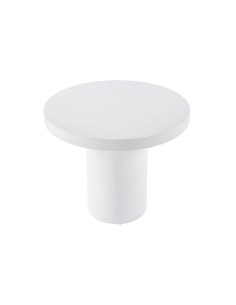 MESA REDONDA 90 CM MICROCEMENTO BLANCO 2