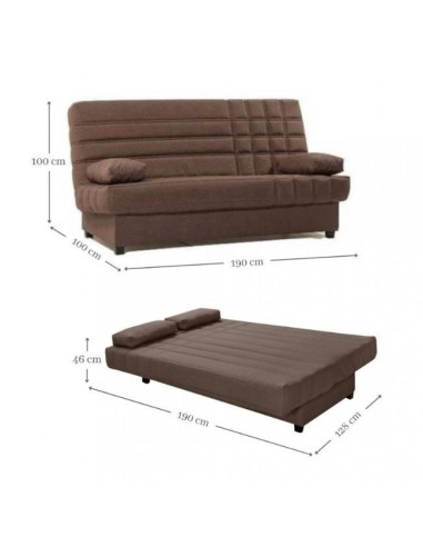 Sofá cama con arcón clic clac- Terra