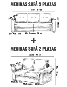 Sofá 3 + 2 Plazas Bucarest 2