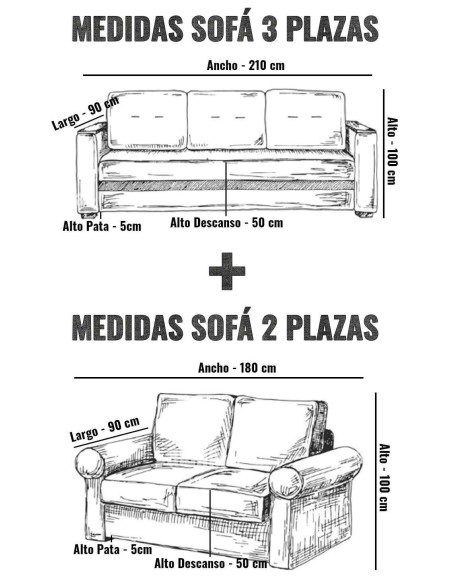 Sofá 3 + 2 Plazas Bucarest