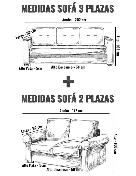 Sofá 3 + 2 Plazas Portugos