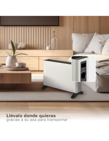 Calefactor Eléctrico Convector Selatin Máx. 2000W Blanco