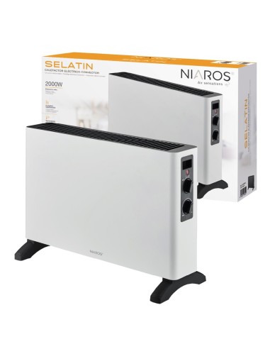 Calefactor Eléctrico Convector Selatin Máx. 2000W Blanco