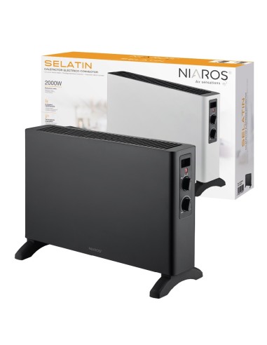 Calefactor Eléctrico Convector Selatin Máx. 2000W Negro