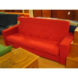 Sofa cama rojo libro