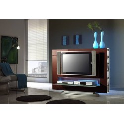 Mesa TV con luz lacada