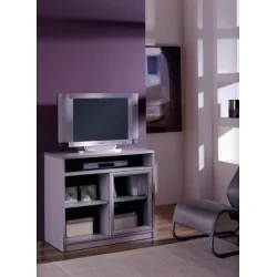 Mesa TV moderna gris