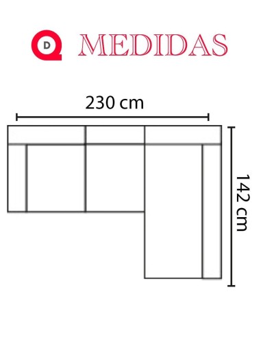 Sofá Chaiselongue Delfos