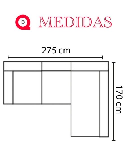 Sofá Chaiselongue Cintia