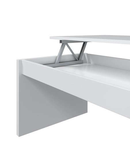 ATTUALE Mesa centro elevable BLANCO BRILLO