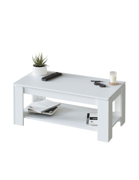 FLOW Mesa centro elevable BLANCO ARTIK