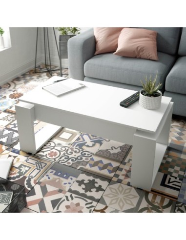 URBAN Mesa centro elevable BLANCO ARTIK