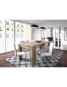 FUNZIONALE CONSOLA comedor 90x50-237 EXTENSIBLE ROBLE CANADIAN