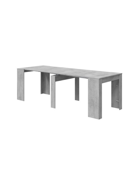 FUNZIONALE CONSOLA comedor 90x50-237 EXTENSIBLE CEMENTO