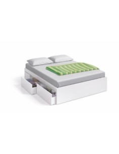 BED Cama 150 con 4 cajones (para somier de 190x150) BLANCO ARTIK 2