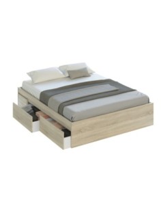 BED Cama 150 con 4 cajones (para somier de 190x150) ROBLE CANADIAN 2