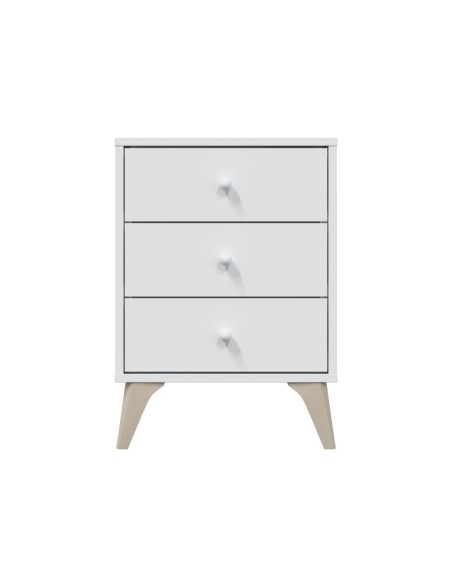 DREAMS Mesita 3 cajones BL.ARTIK