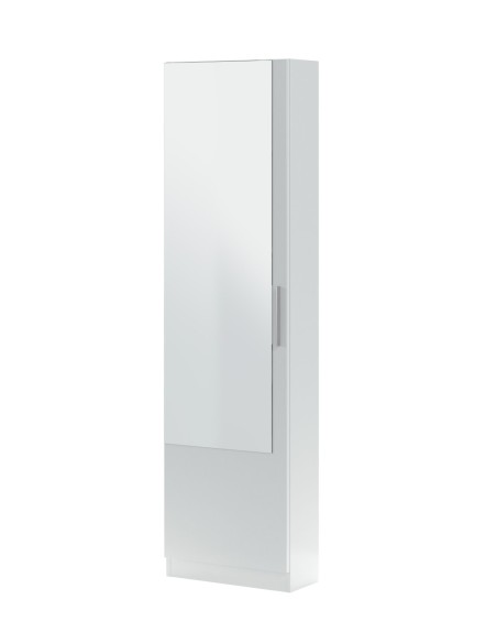 GUSTO Zapatero 1puerta + espejo (6 alturas-12varillas) BLANCO ARTIK