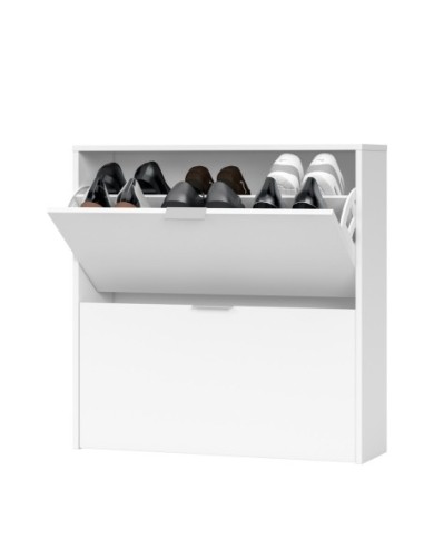 MAELYS Zapatero 2 puertas 75 (16 pares) BLANCO