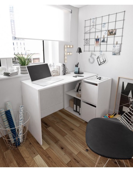 GIO Mesa escritorio multiposición BLANCO ARTIK