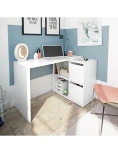 GIO Mesa escritorio multiposición BLANCO ARTIK 2