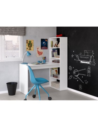 GIO PLUS Mesa + estantería BLANCO ARTIK