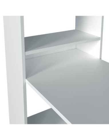 GIO PLUS Mesa + estantería BLANCO ARTIK