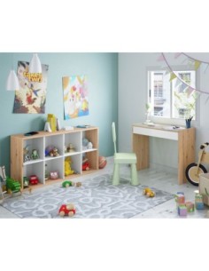 KENIA Mesa escritorio - (reversible) R.NODI/BL.ARTIK 2