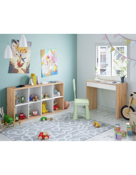 KENIA Mesa escritorio - (reversible) R.NODI/BL.ARTIK