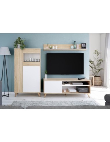 RELAX Mueble TV + estante R.CANADIAN/BL.ARTIK