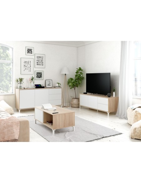 URBAN PLUS Mueble TV 2p+2c R.CANADIAN/BL.ARTIK