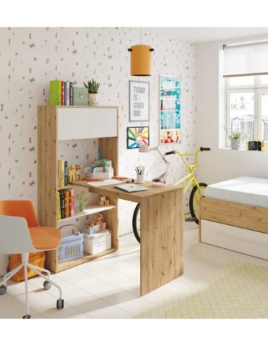 DUO Mesa escritorio-estantería  (vertical-horizontal) R.NODI/BL.ARTIK