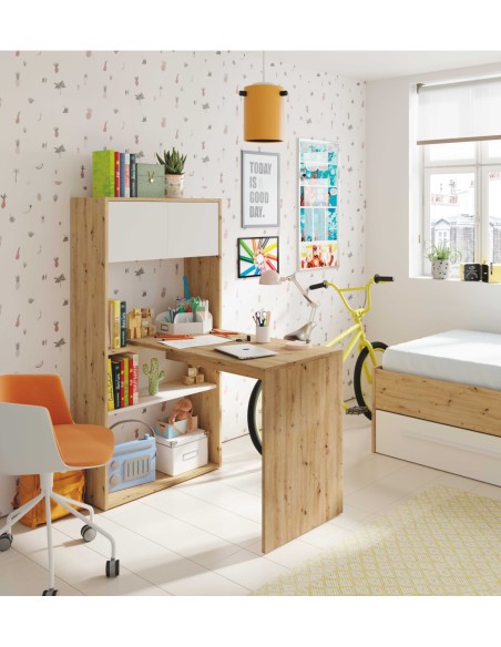 DUO Mesa escritorio-estantería  (vertical-horizontal) R.NODI/BL.ARTIK