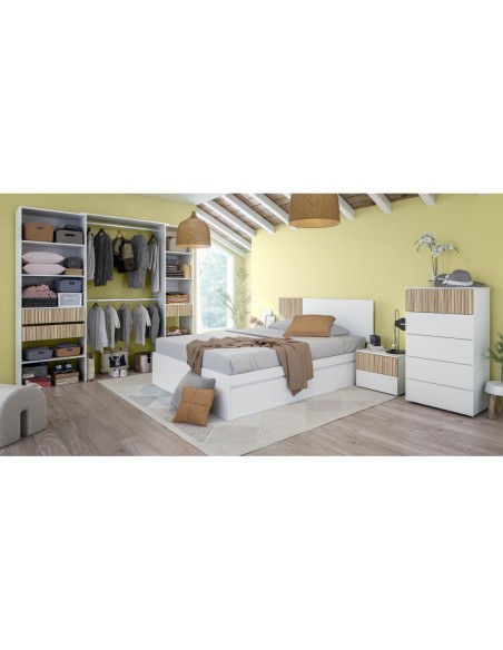 TEMPUS Cabezal + 2 mesitas BLANCO ARTIK/NATUR