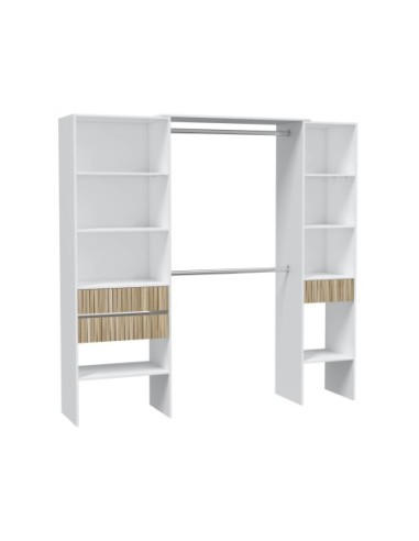 TEMPUS Vestidor 3 cajones BLANCO ARTIK/NATUR