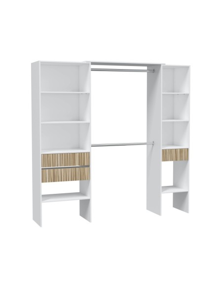 TEMPUS Vestidor 3 cajones BLANCO ARTIK/NATUR