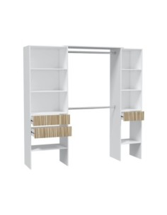 TEMPUS Vestidor 3 cajones BLANCO ARTIK/NATUR 2