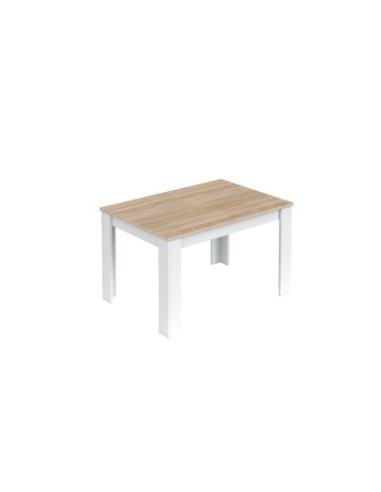 PRACTICO Mesa de comedor 90x140-190 EXTENSIBLE ROBLE CANADIAN/BLANCO ARTIK