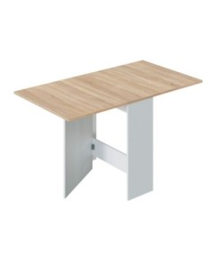 VOLARE Mesa cocina alas abatibles 31-140cm ROBLE CANADIAN/BLANCO ARTIK