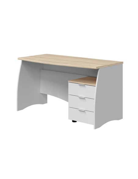 ARGON Mesa despacho con buc  BLANCO ARTIK/ROBLE CANADIAN