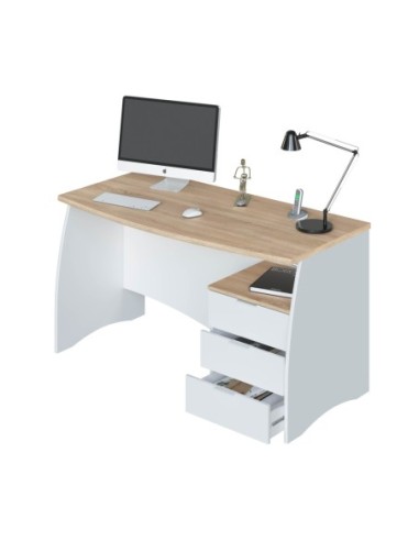 ARGON Mesa despacho con buc  BLANCO ARTIK/ROBLE CANADIAN