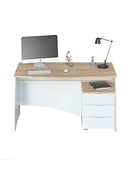 ARGON Mesa despacho con buc  BLANCO ARTIK/ROBLE CANADIAN