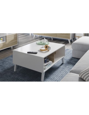 STYLUS PLUS Mesa centro elevable BL.BRILLO/R.CANADIAN