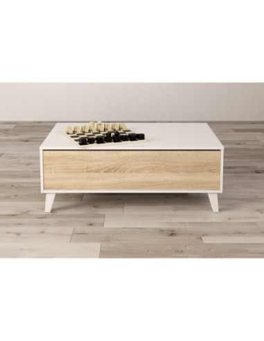 STYLUS PLUS Mesa centro elevable BL.BRILLO/R.CANADIAN