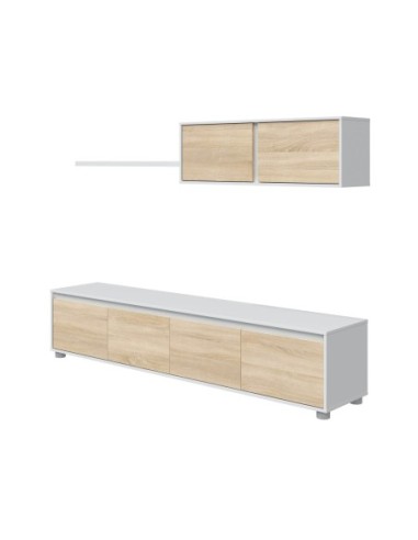 HOME Salón TV ROBLE CANADIAN/BLANCO ARTIK